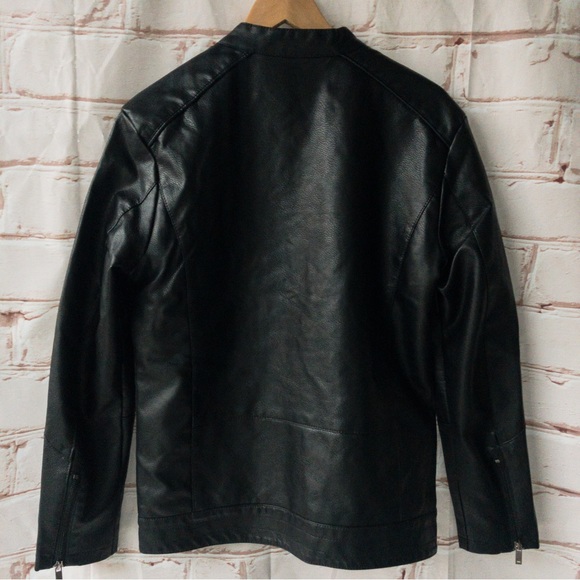 MOTO JACKET - B.S. Style Unisex Faux Leather - Picture 3 of 14